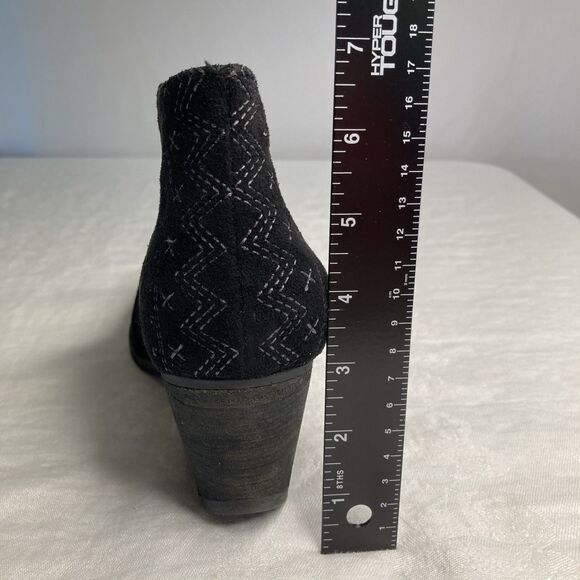 Matisse Booties Sz 9.5 M Women Amuse Society Ankle Black Geometric Whimsigoth - Picture 9 of 10